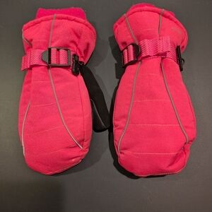 Pink Insulated Mittens